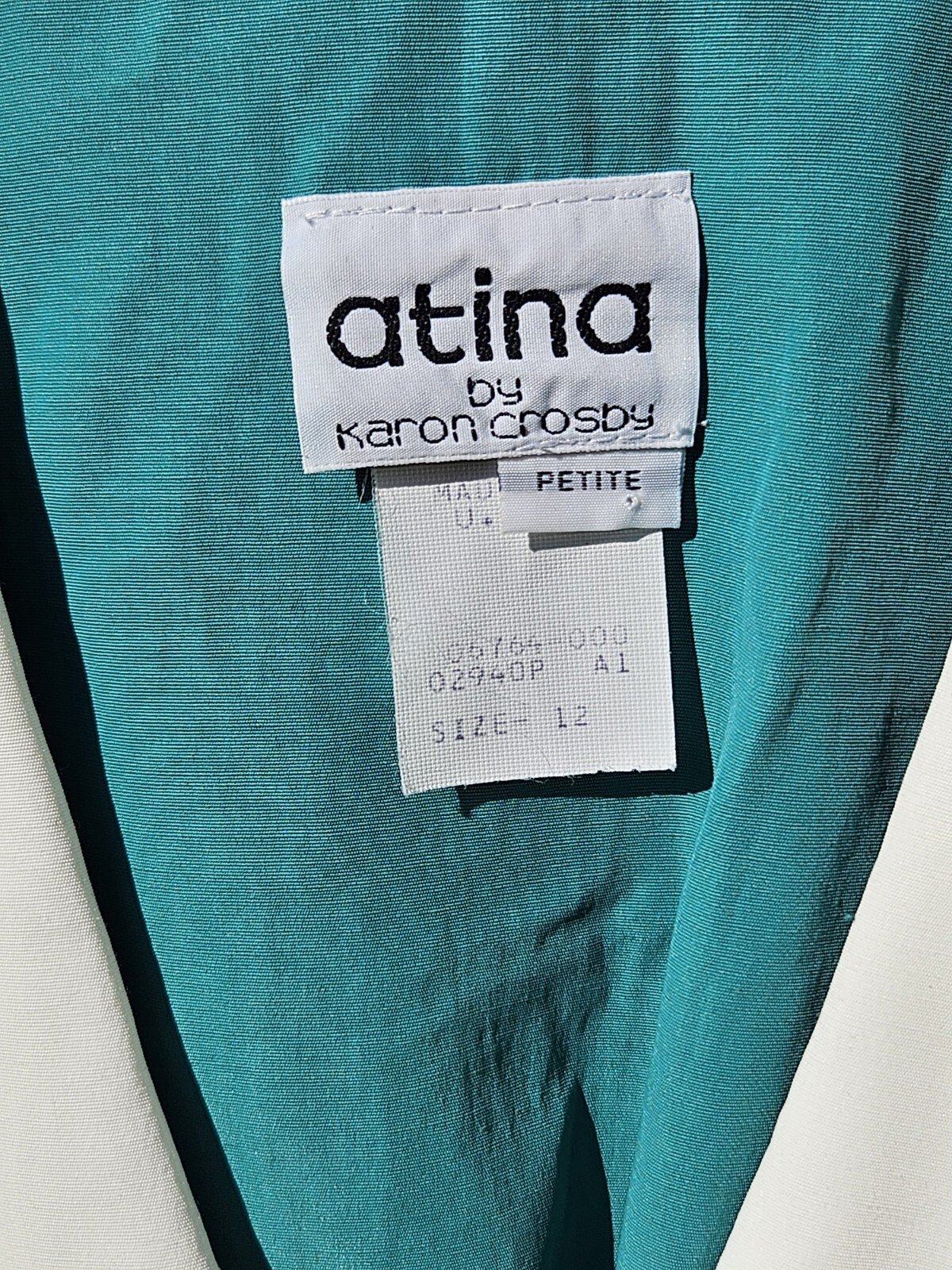 Vintage 1980s Kelly Green White Clown Notch Collar New Wave Button Midi Dress M