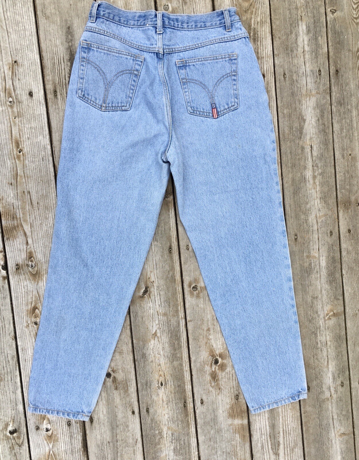 Vintage No Excuses Jeans Juniors Size 13 /14 Light Wash High Rise