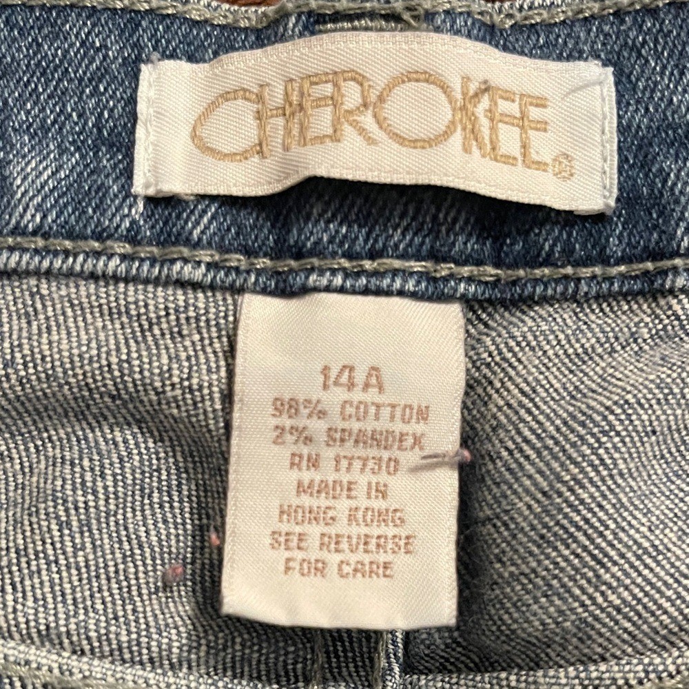 Cherokee Jeans Womens 14A Blue Straight Leg High Rise Normcore Classic Vintage
