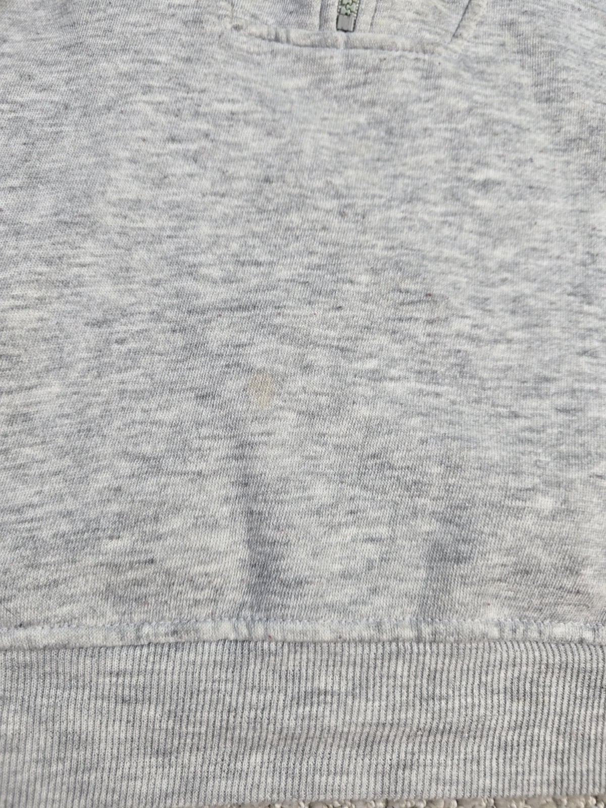Vintage Chinawear Morsly M Gray Aztec Geometric Retro Zip Sweatshirt READ SPOTS
