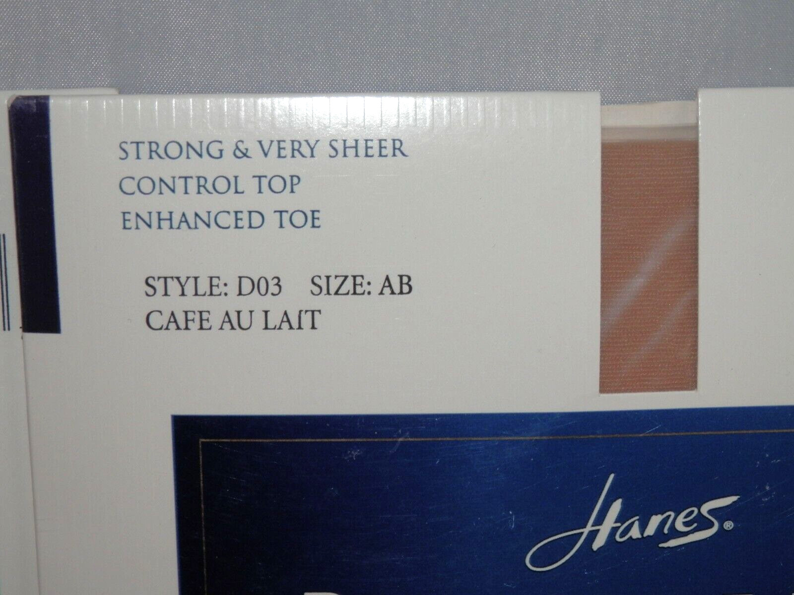 2 Pair Vintage Hanes Resilience Pantyhose Size AB Cafe Au Lait Almost Nude NOS