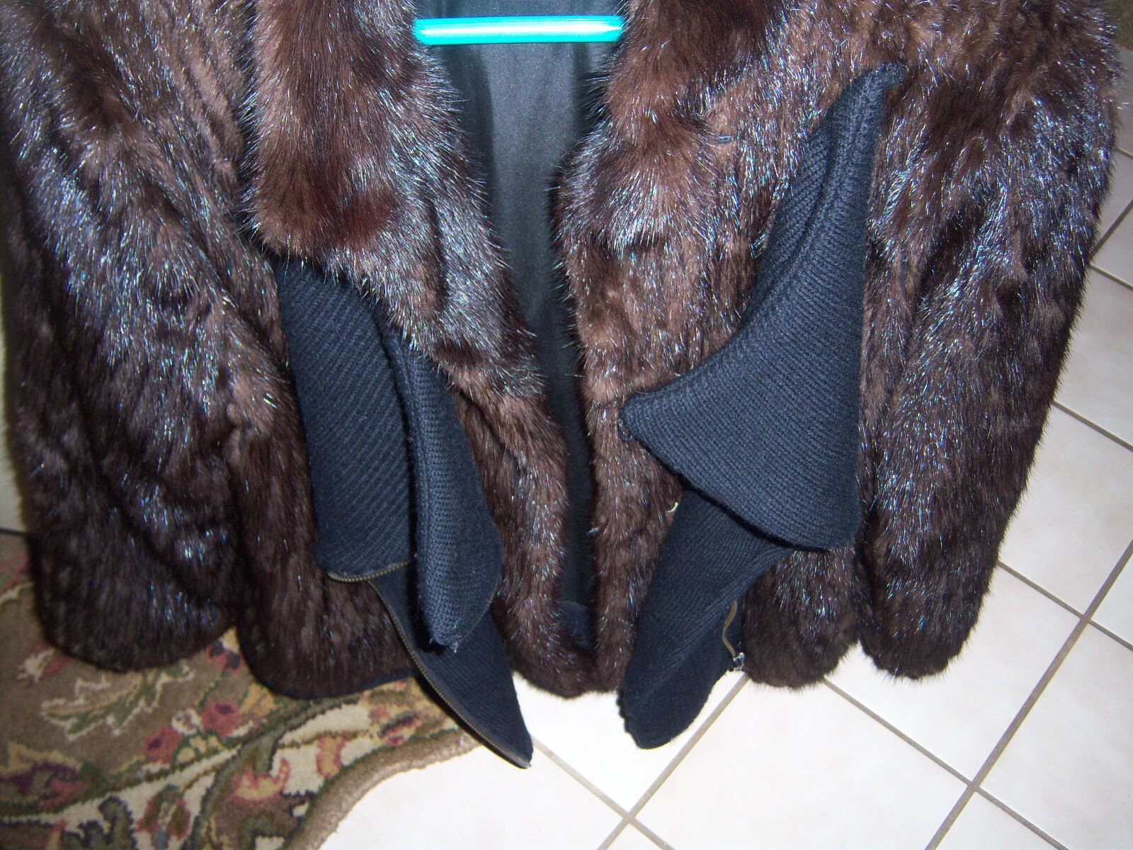 VTG SHARP!! RETRO TRENDY RETRO Hudson’s Fur Salon Beaver Sweater COAT SIZE M/L