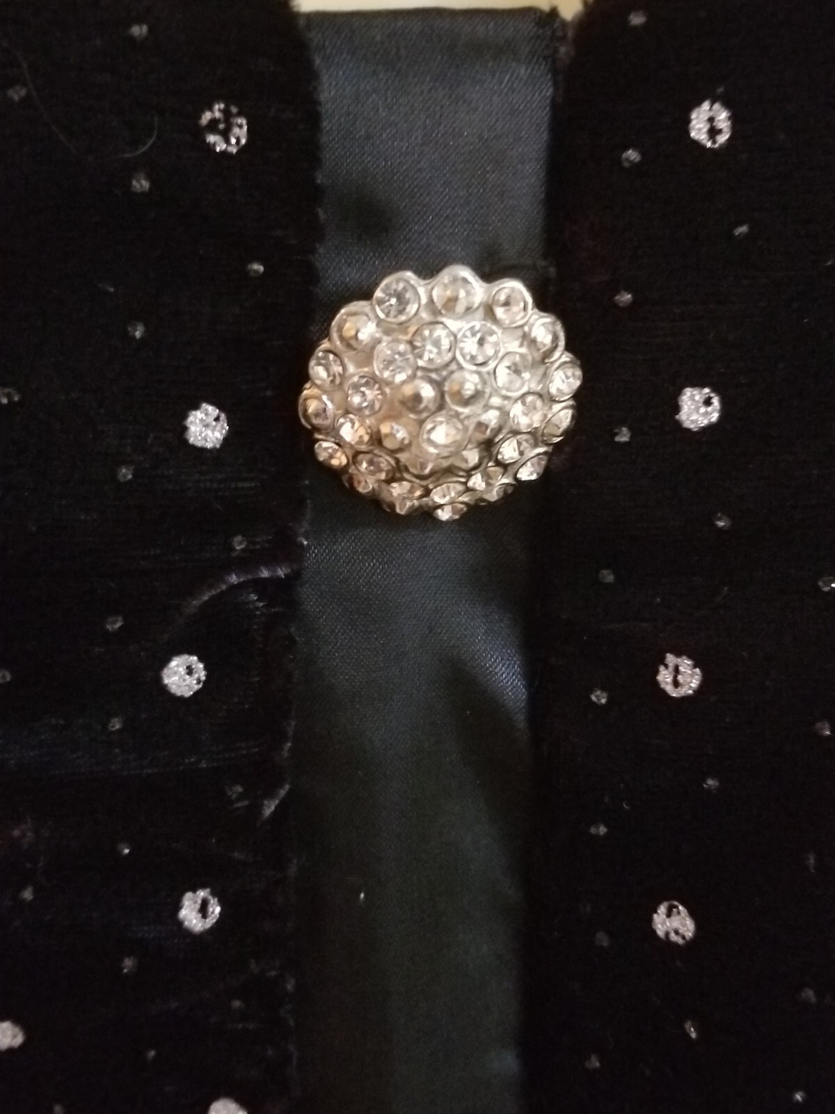 Vintage 80s Karen Okada David Howard climax velvet rhinestone dress