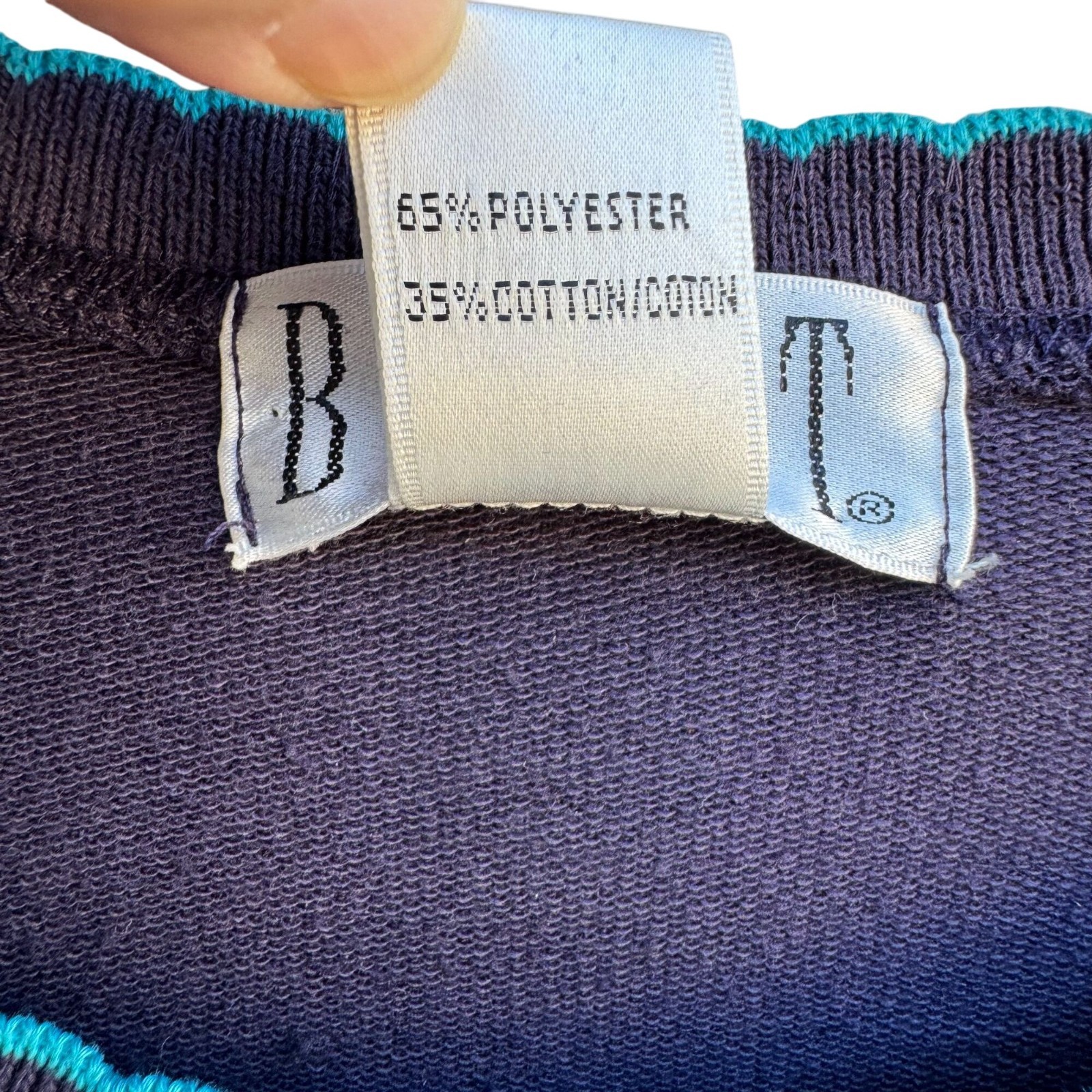 Blast Vintage 90s Geometric Fair Isle Eclectic Sweatshirt Grannycore Retro M