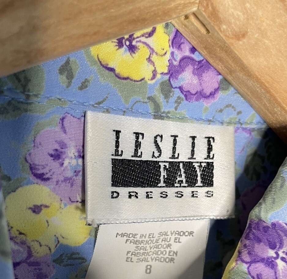 Lot Of 4 Vtg 80s Dresses Size 8 Leslie Fay VLP REO Resale Secretary A Line
