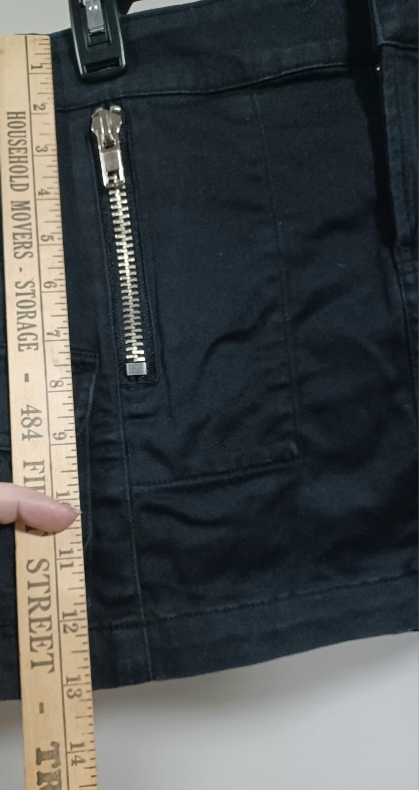Vintage 90s SQUEEZE Mini Skirt Black Punk Goth Metal 9/10