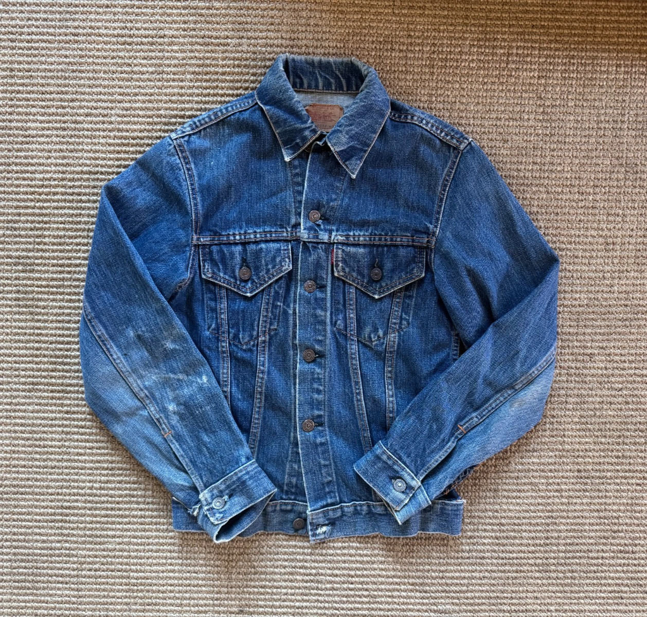 Collectible Vintage 1960s Levi’s Type 3 Denim Jacket Big E Size 34