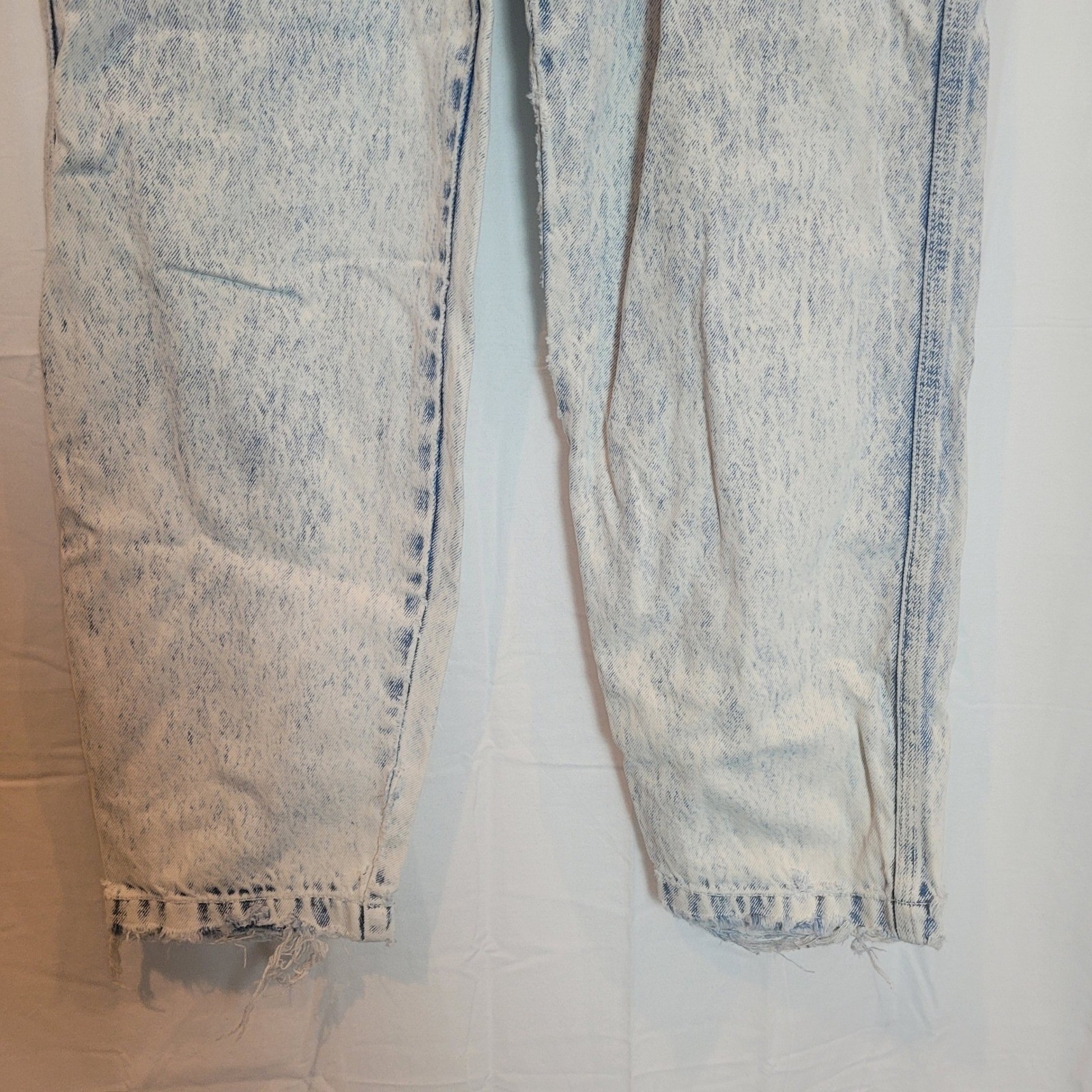 Filippo-Totti Vintage Women Acid Wash High Waist Tapered Jeans Blue 29″ Waist