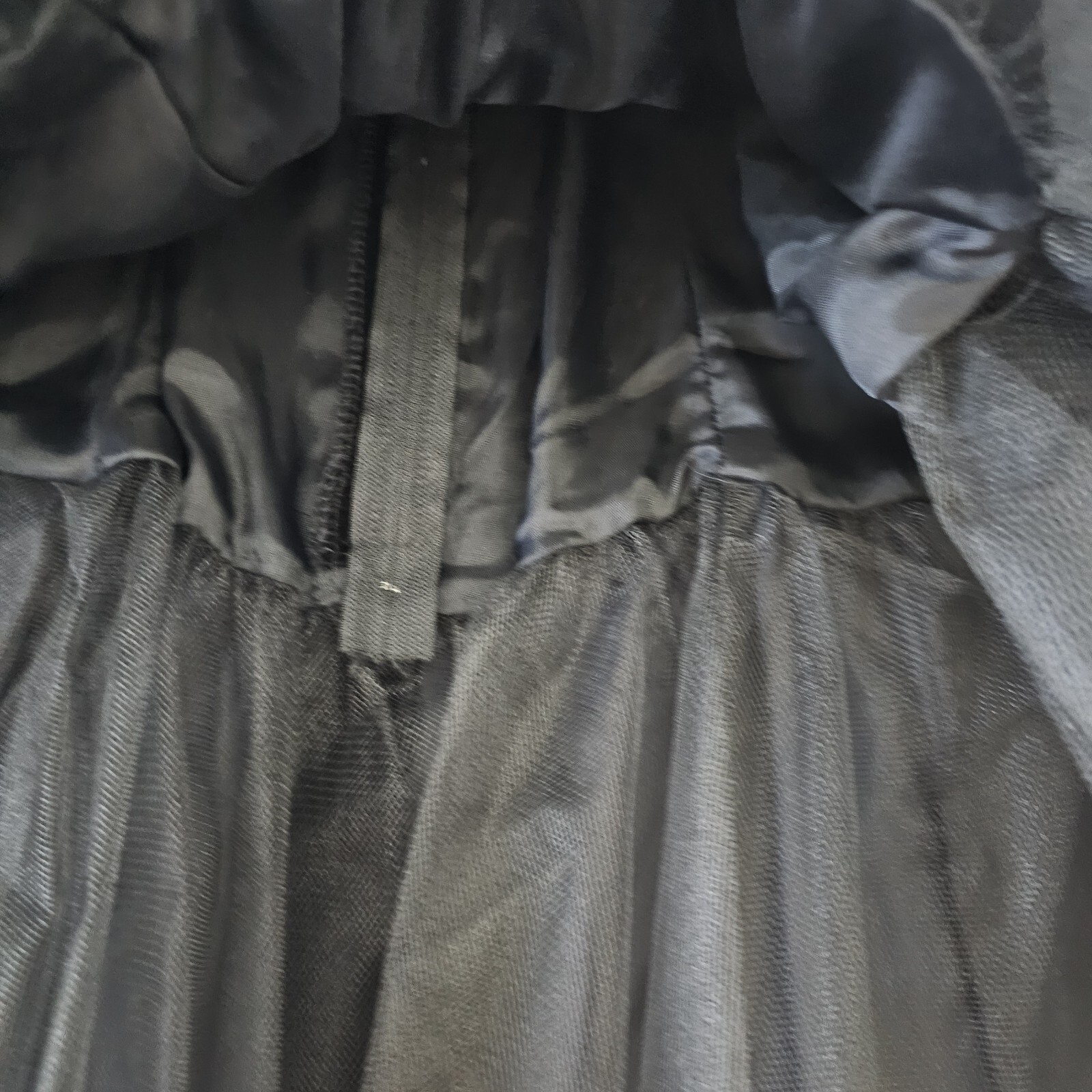Vtg Jessica McClintock Women Size 7/8 Black With Tulle & 3 Crystals – NWT