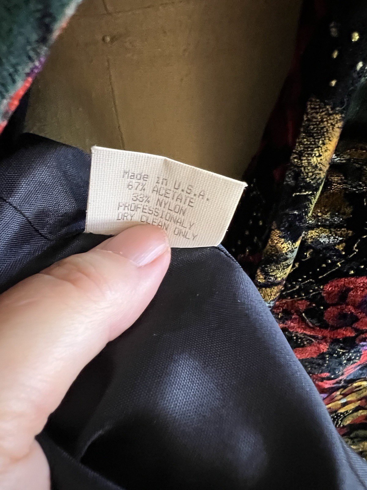 Vintage 80’s AC Sport Women Artsy Bold Velvet Padded Shoulder Swing Coat 16