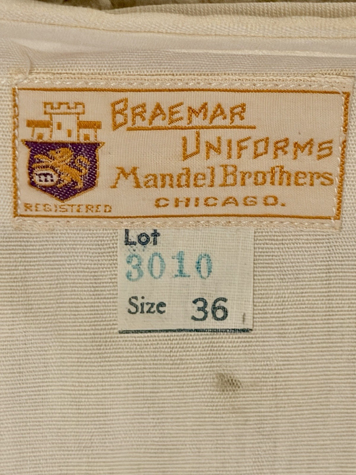 Vintage 1920s Braemer Mandel Bros Nurse Uniform Dress Bachelor Buttons Unworn