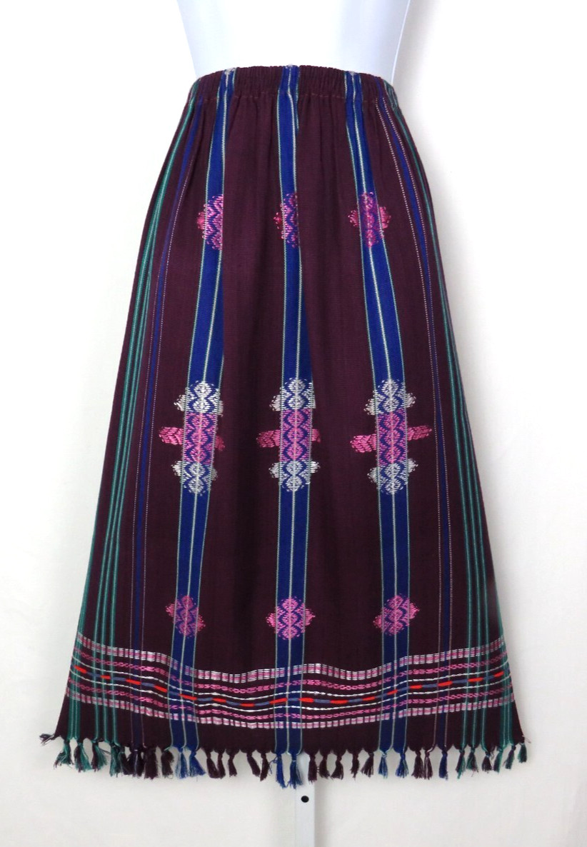 VTG 1970s 80s SANDY STARKMAN BOHO HIPPIE ETHNIC SKIRT SIZE SMALL MADE INDIA