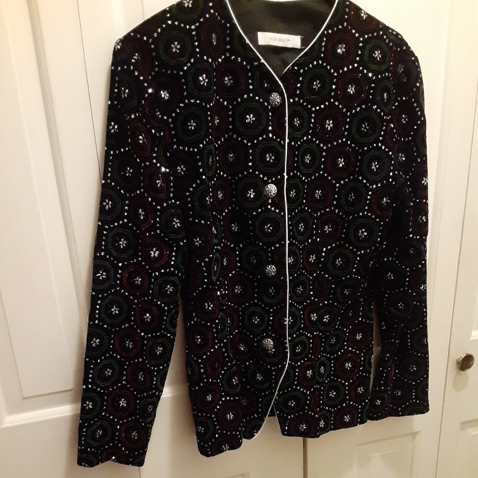 Vintage Ellen Ashley Sparkle Blazer Small