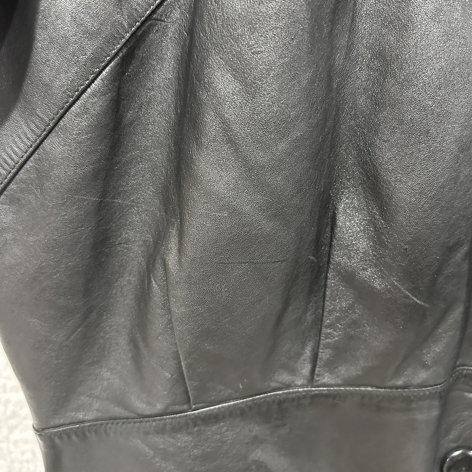 Wilson Vintage Women Thinsulate Lining Removable Black Leather Jacket Size Small