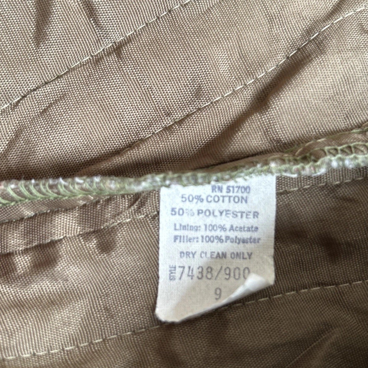 Vintage 70s Cleveland Street New York Quilted Crop Jacket Green Floral Size S 9