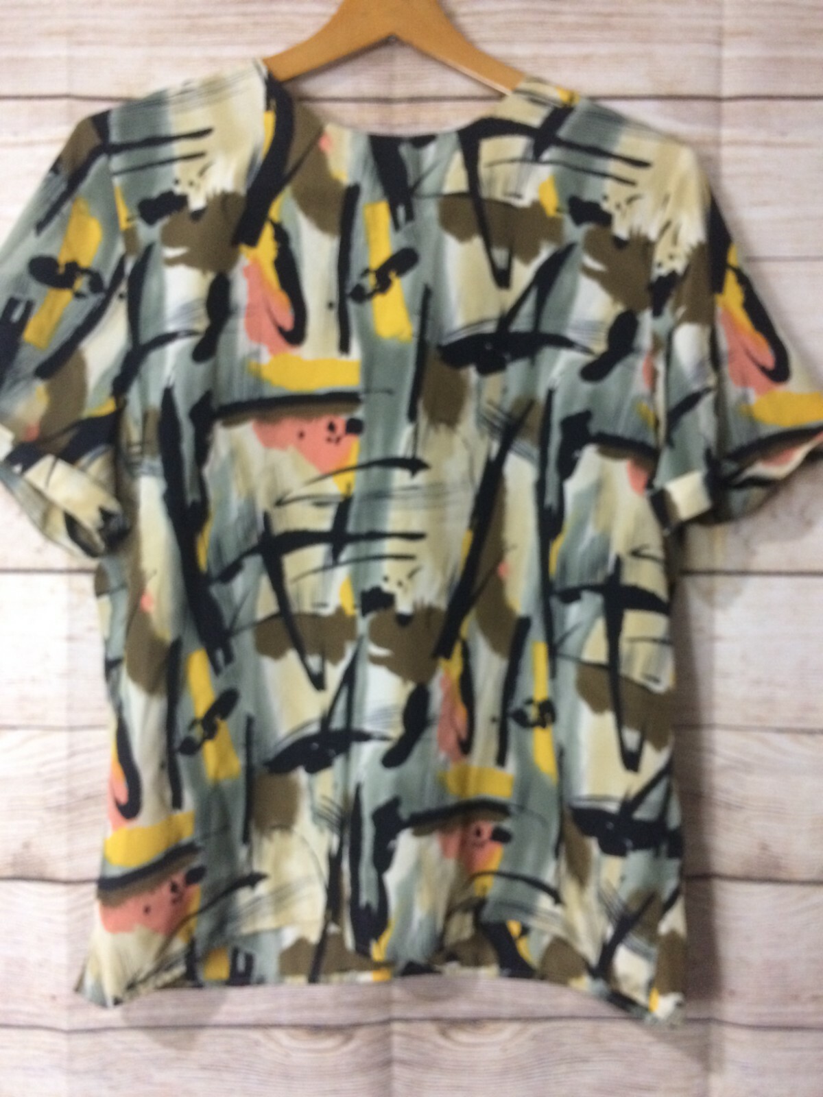 Vintage 80’s Eva Laurel New York Women’s Large MOD Short Sleeve