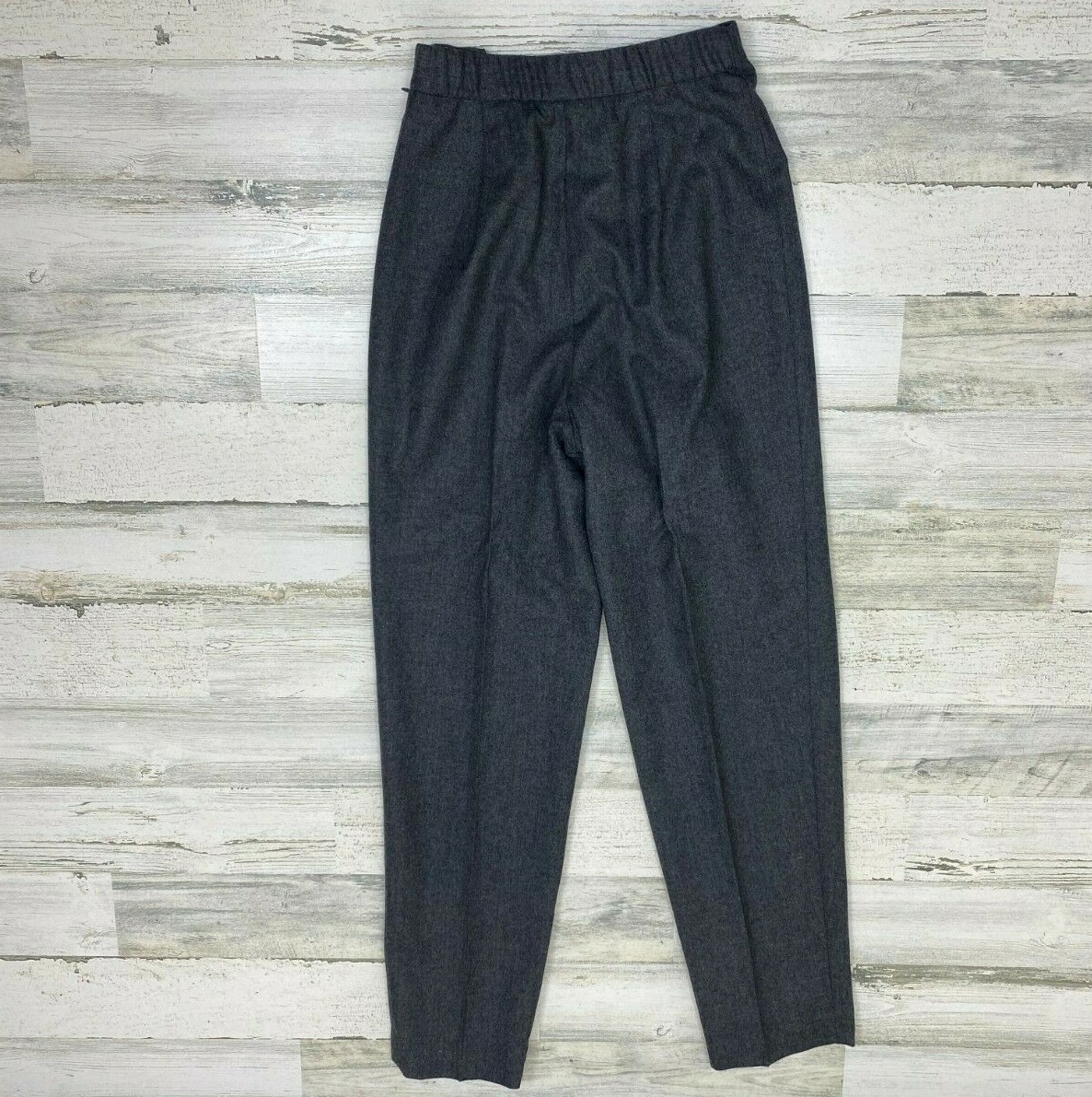 Vintage 90s David Brooks 100% Worsted Wool Gray Trouser Size 4 Made in the USA