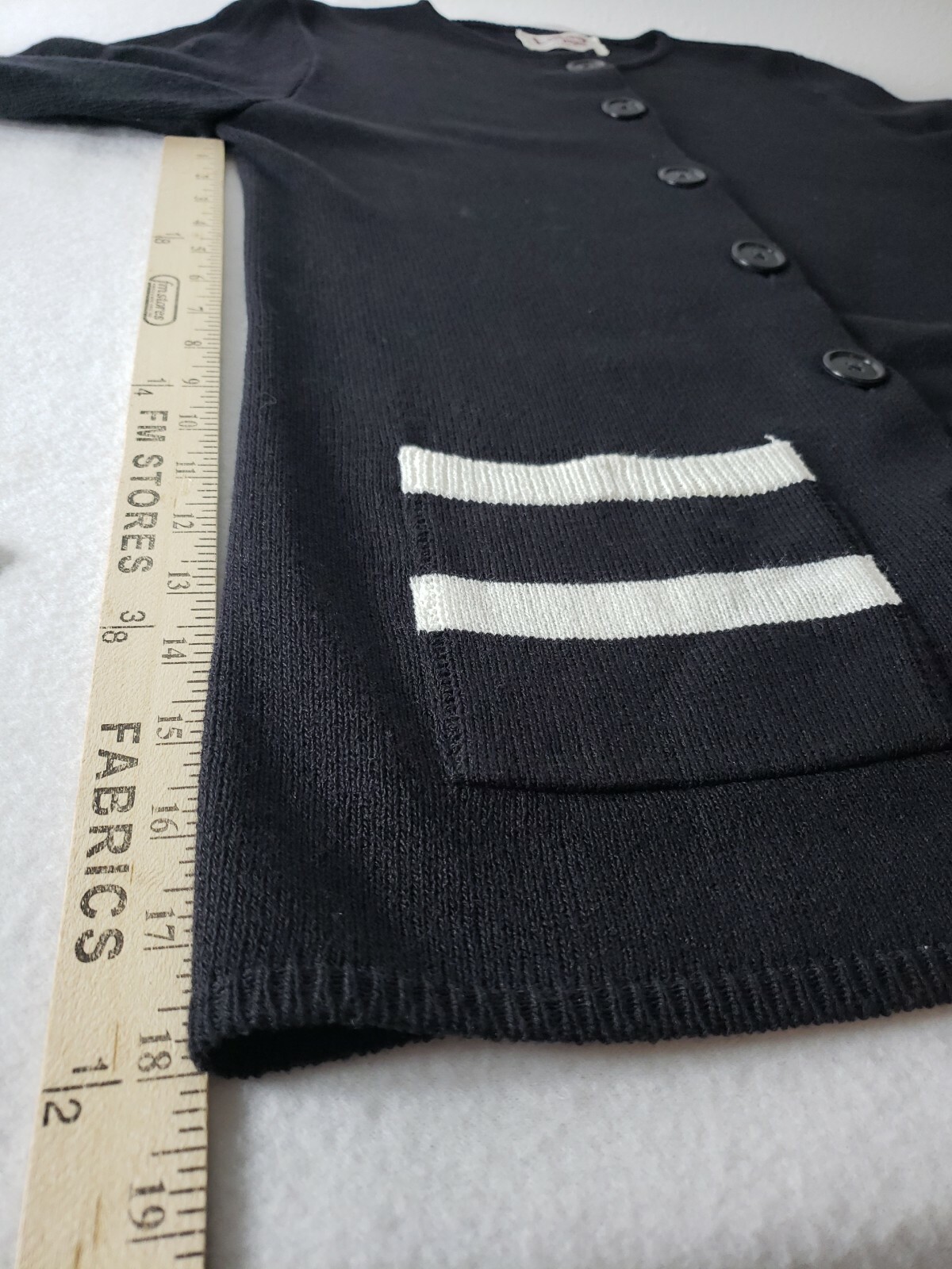 Laura By Alyzia Cardigan womens Sz 8 Sweater black Buttons Vtg Career church