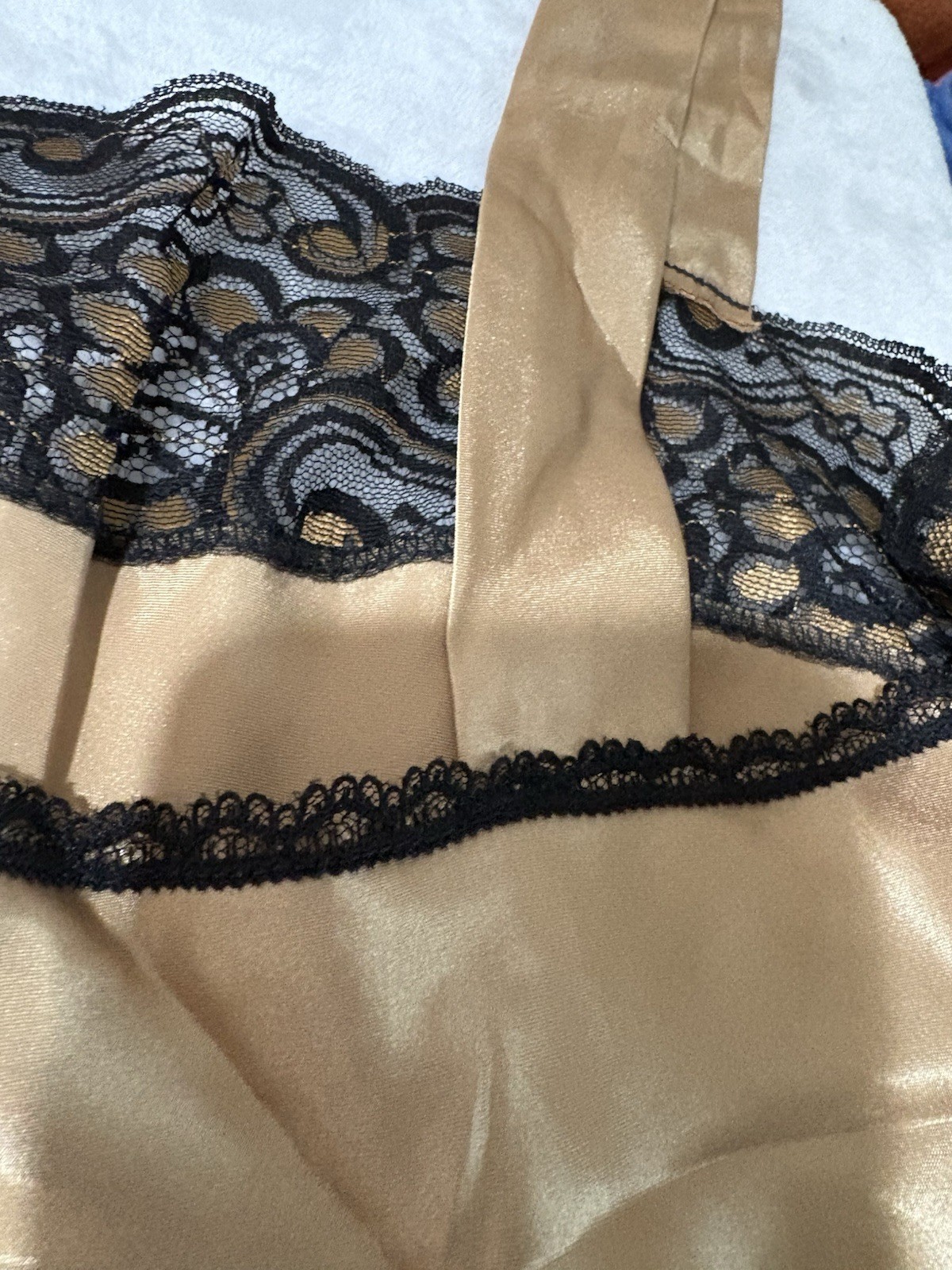 VTG Lucie Anne Panties & TANK 2XS French Cut Gold High Waisted USA B-32 W-28