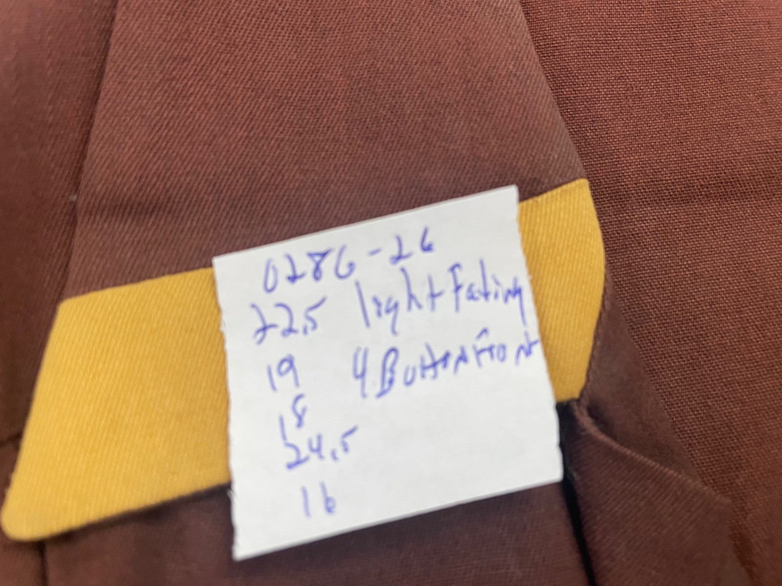 VTG 40S 50S WOMENS S GABARDINE RAYON BROWN BUTTON ROCKABILLY SHIRT TOP