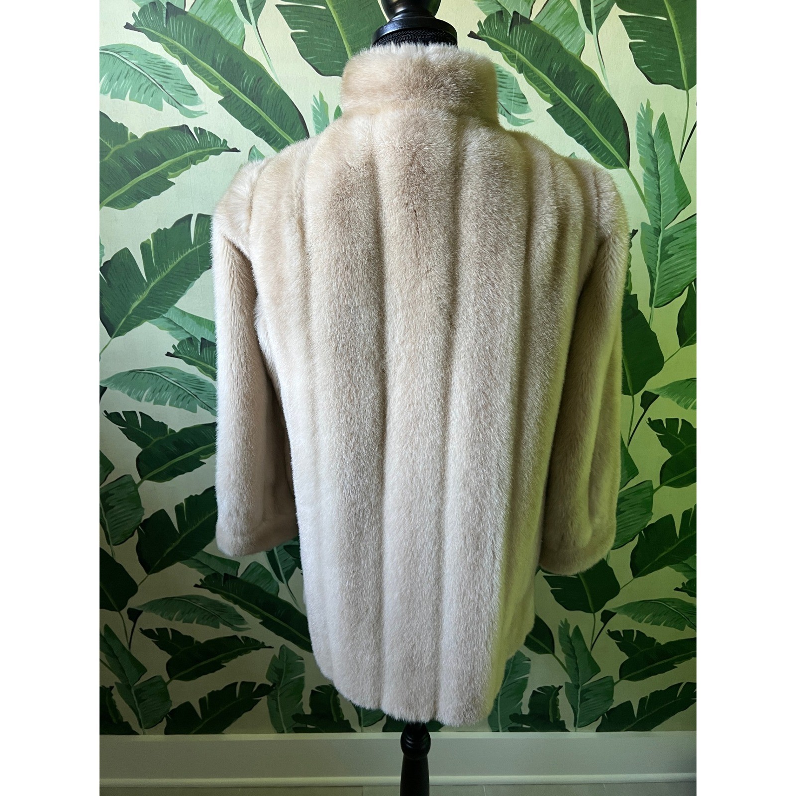 Russel Taylor Mincara Faux Fur Coat Women Small Cream