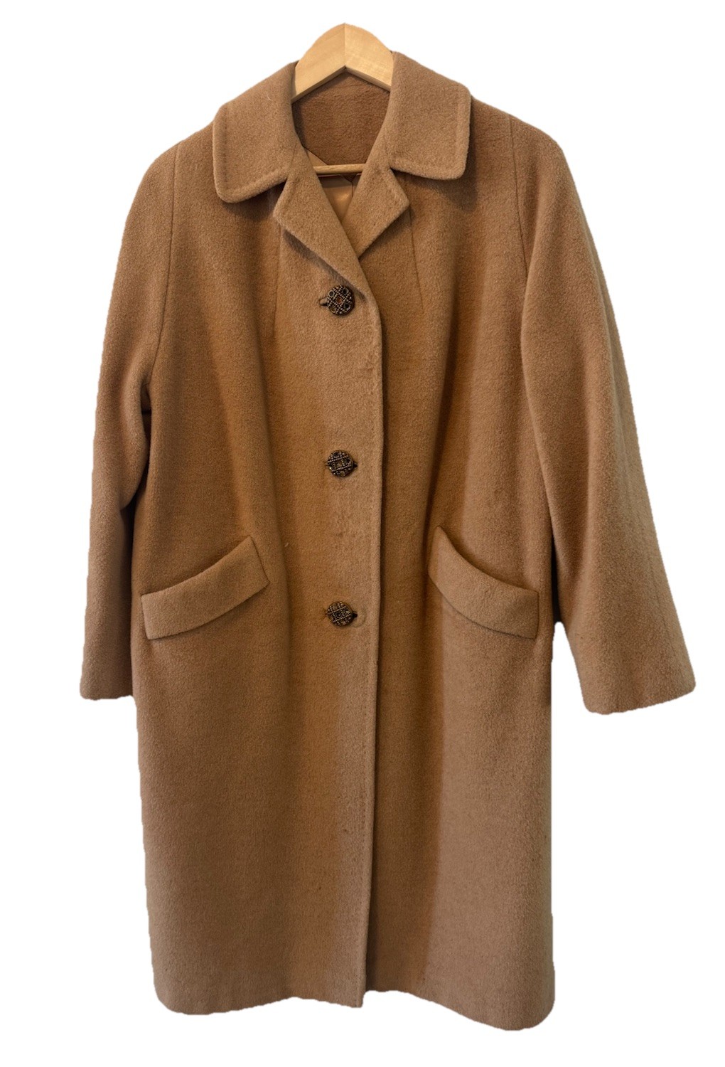 Vintage 1940s Camel Hair Coat | 100% Pure Camel Hair | Authentic | Silk Lining