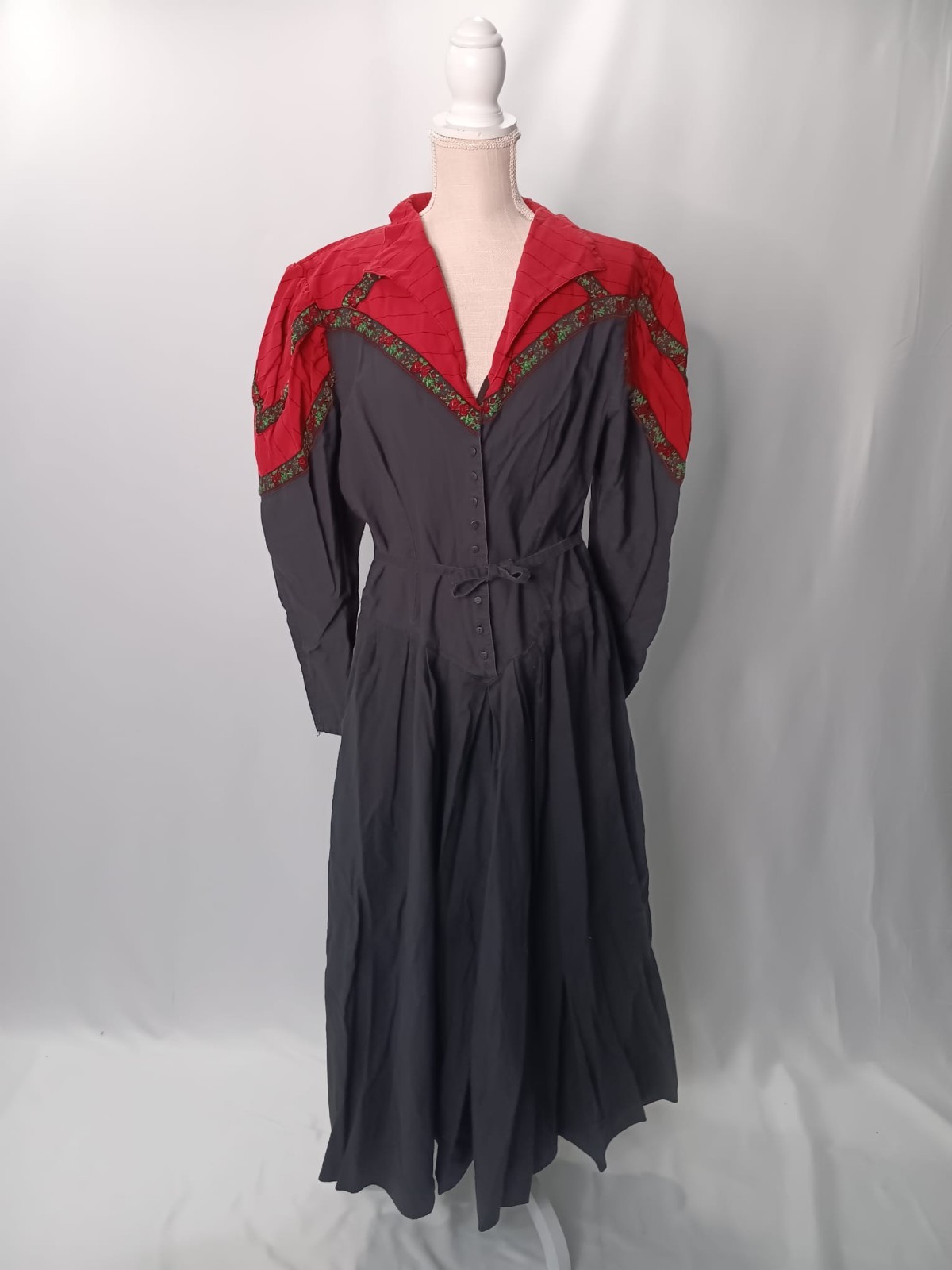 Vintage Dress 80s MENU, Size 10, Made in USA