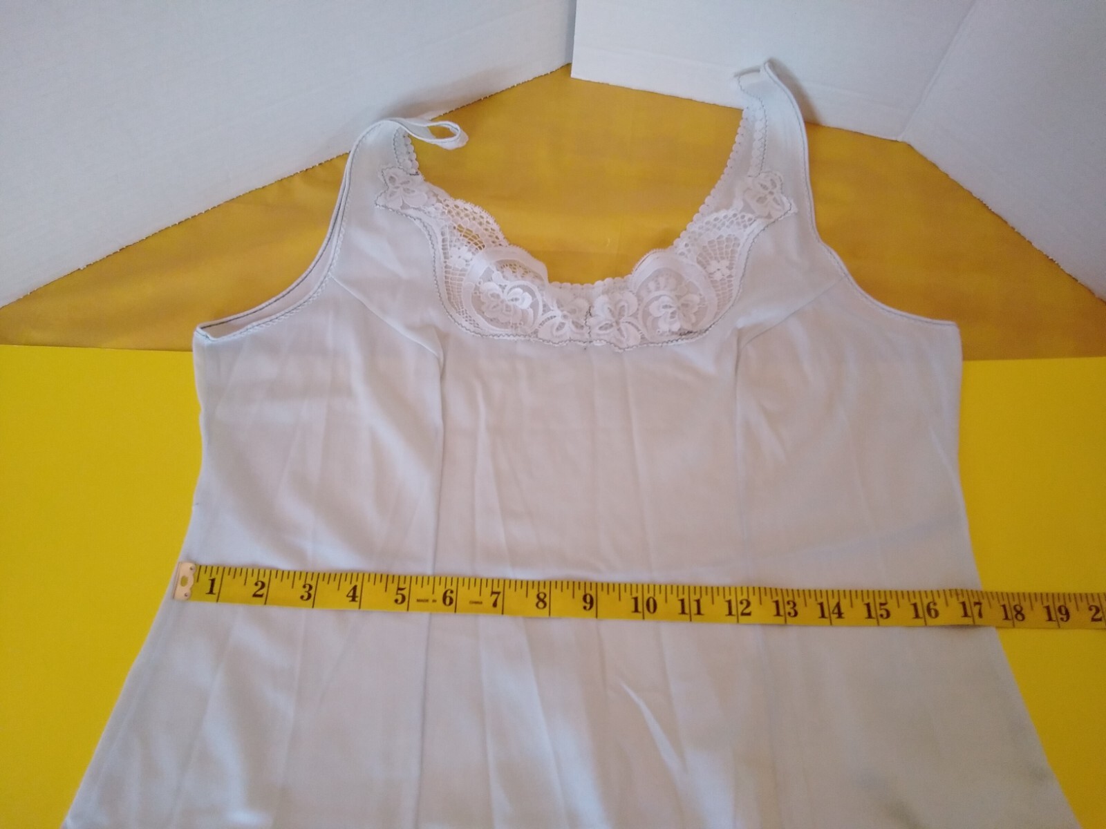Slip Vintage Full Slip Dress Chemise European SZ L DESIREE Pale Blue w/Lace