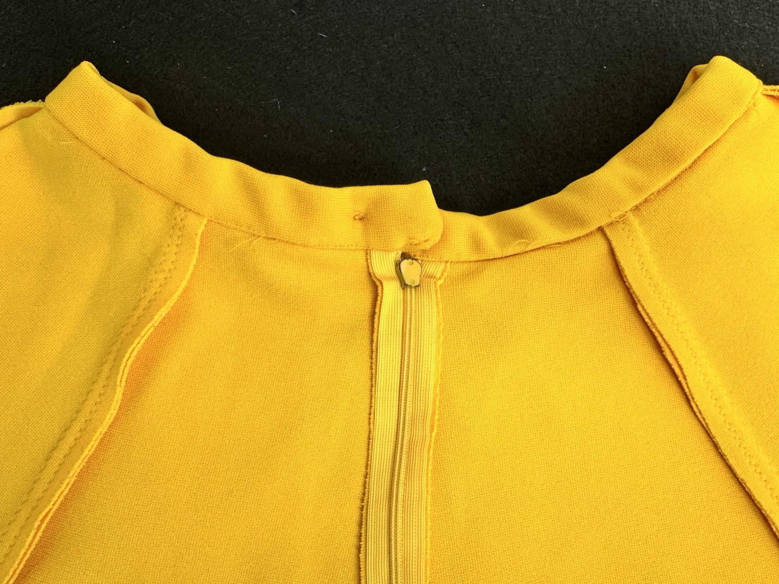 Vintage Cheerleader Skirt Yellow And Black 24” Waist Stripe Great Condition