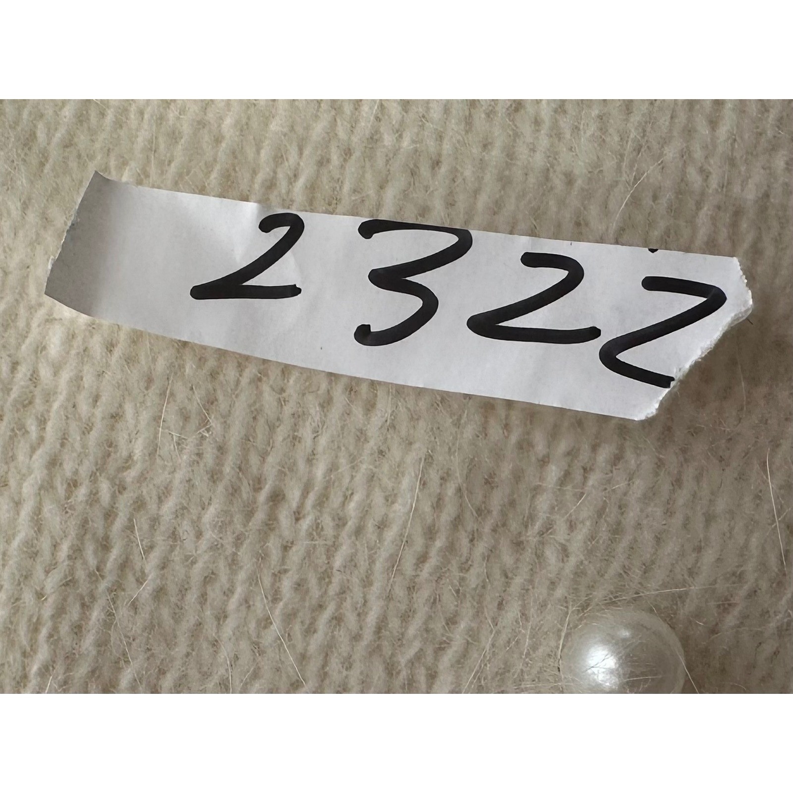 Allen Solly Vintage Cream Angora Lambswool Pearl Embellished Sweater Large