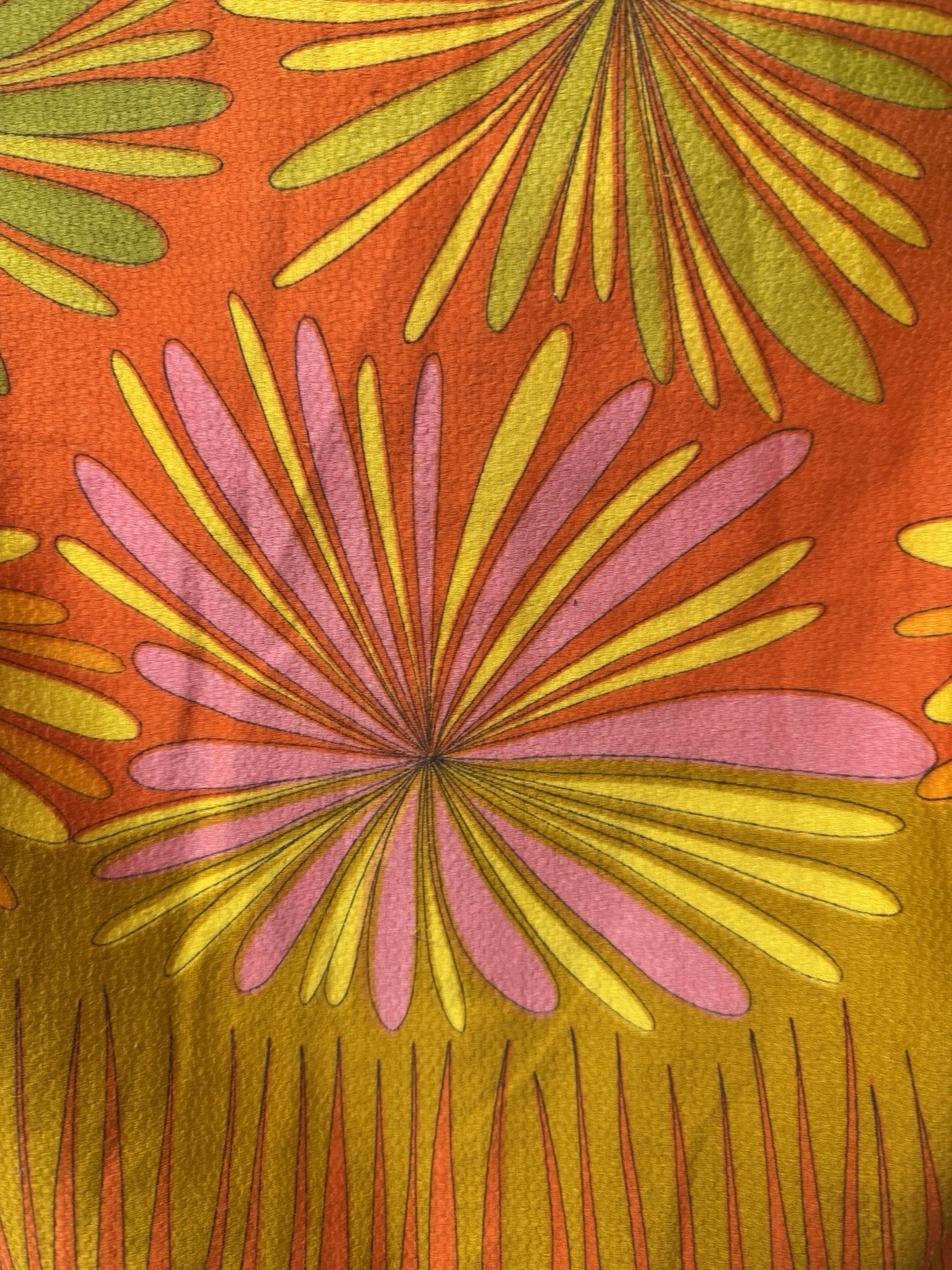 Vintage 1960s Alex Coleman Button Down Psychedelic Shirt Measurements In Photos!