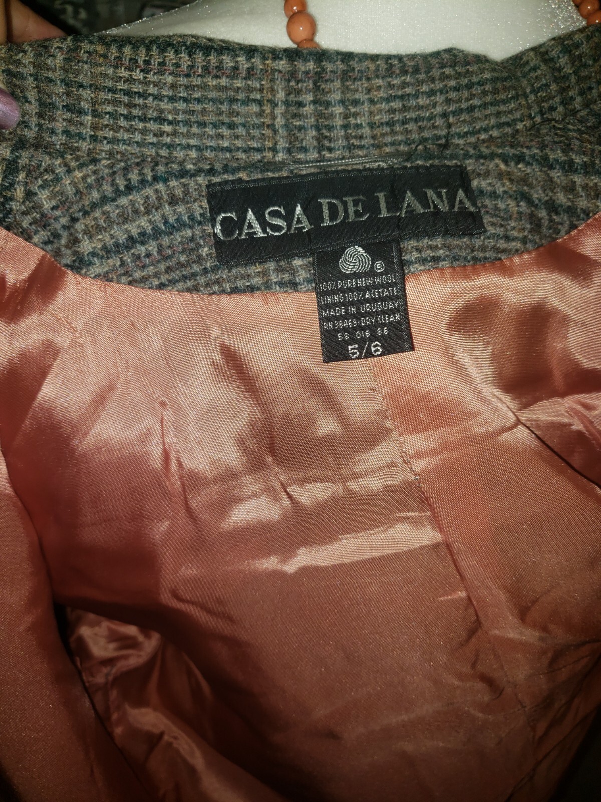 Vintage Casa De Lana Blazer 100% Wool