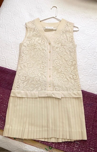 Vintage Carol Craig Flapper Pleated Bottom Size S or M