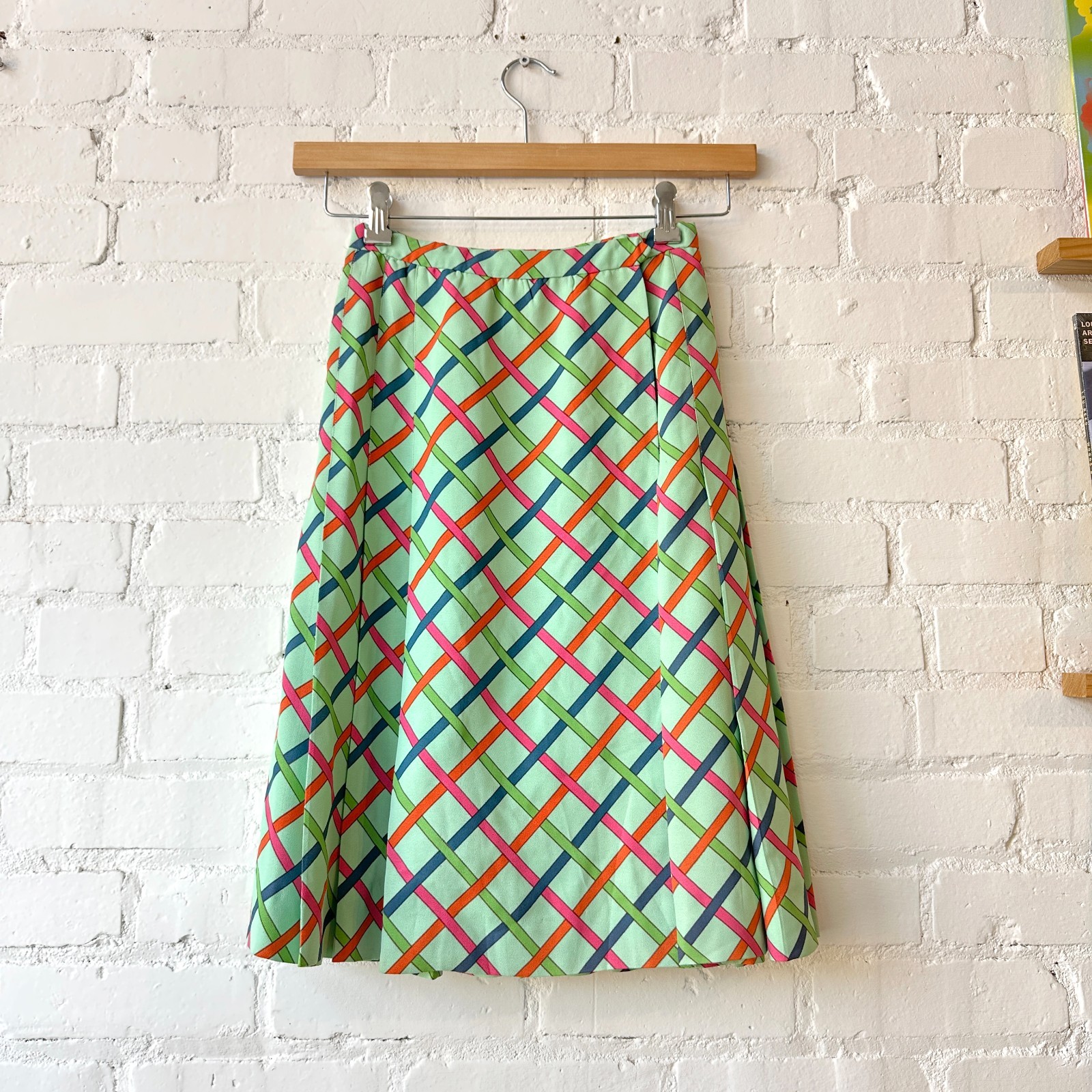 Vintage 70s YSL Saint Laurent Rive Gauche Wrap Skirt XS