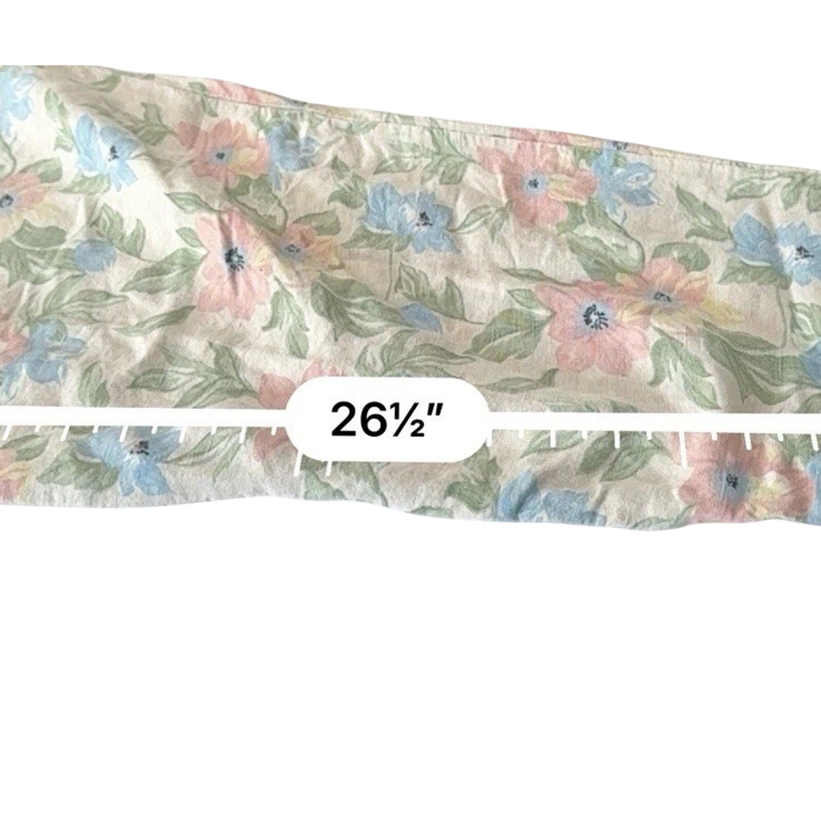 Vintage 90s Pastel Floral Linen Pants TARAZZIA Size Large Cottage Coastal Boho