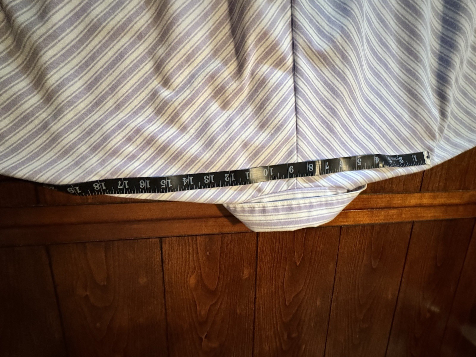 The American Shirt Dress Vintage 80’s Lavender White Stripe Size 11/12 USA