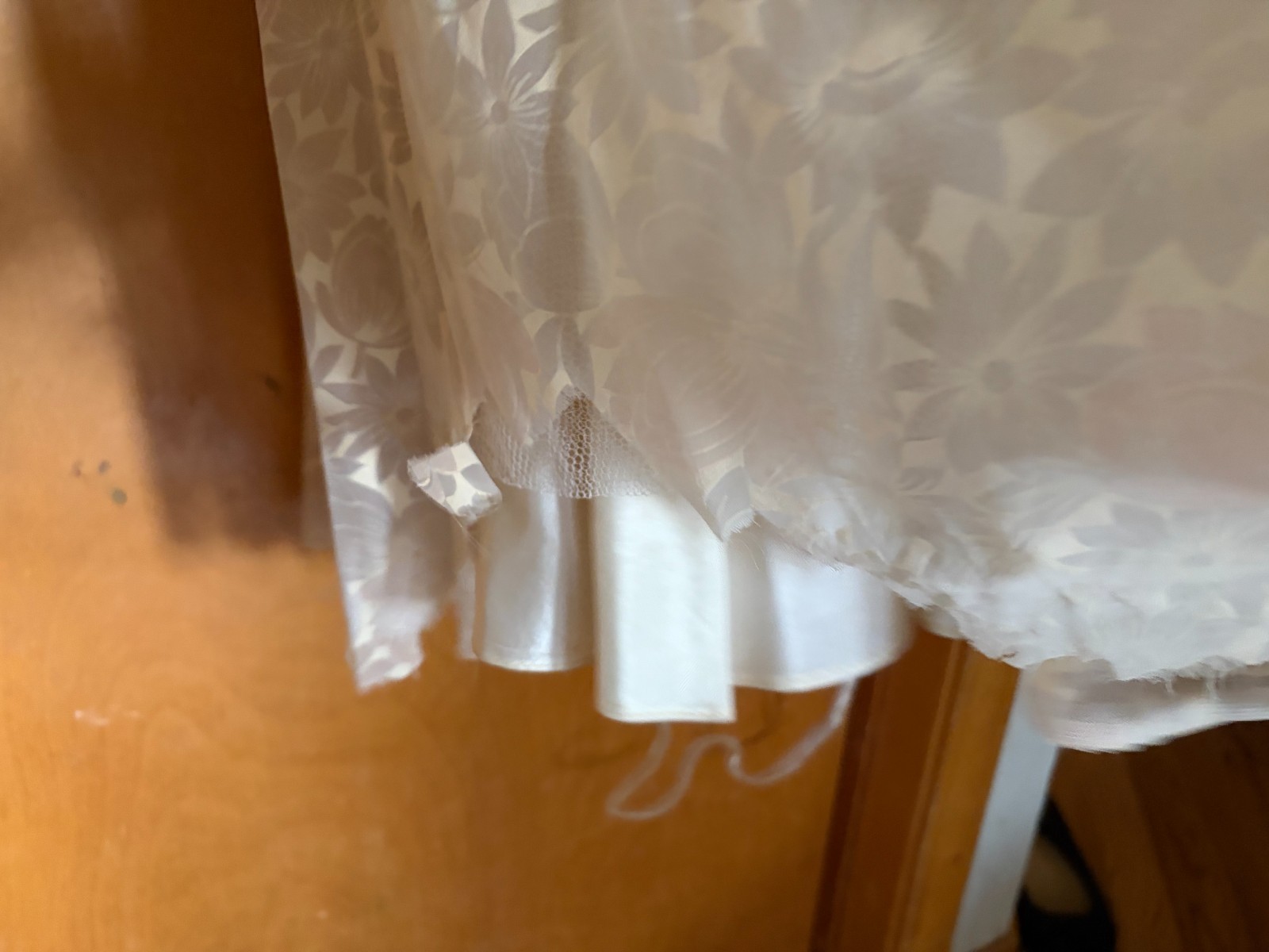 Vintage 1950s Organza Floral Party Dress S, Pink Satin Cummerbund Sash Fit & Fla