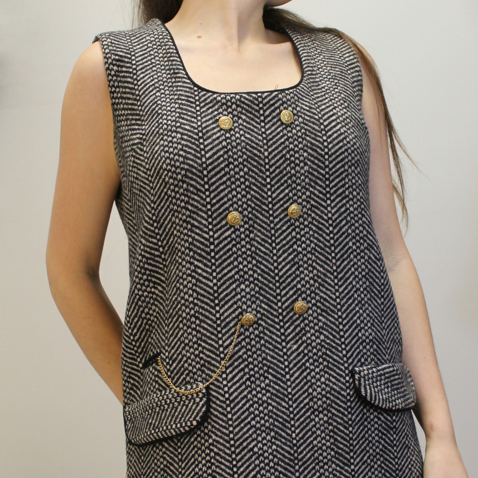Vintage 60s Preppy Mod Shift Dress by Girltown