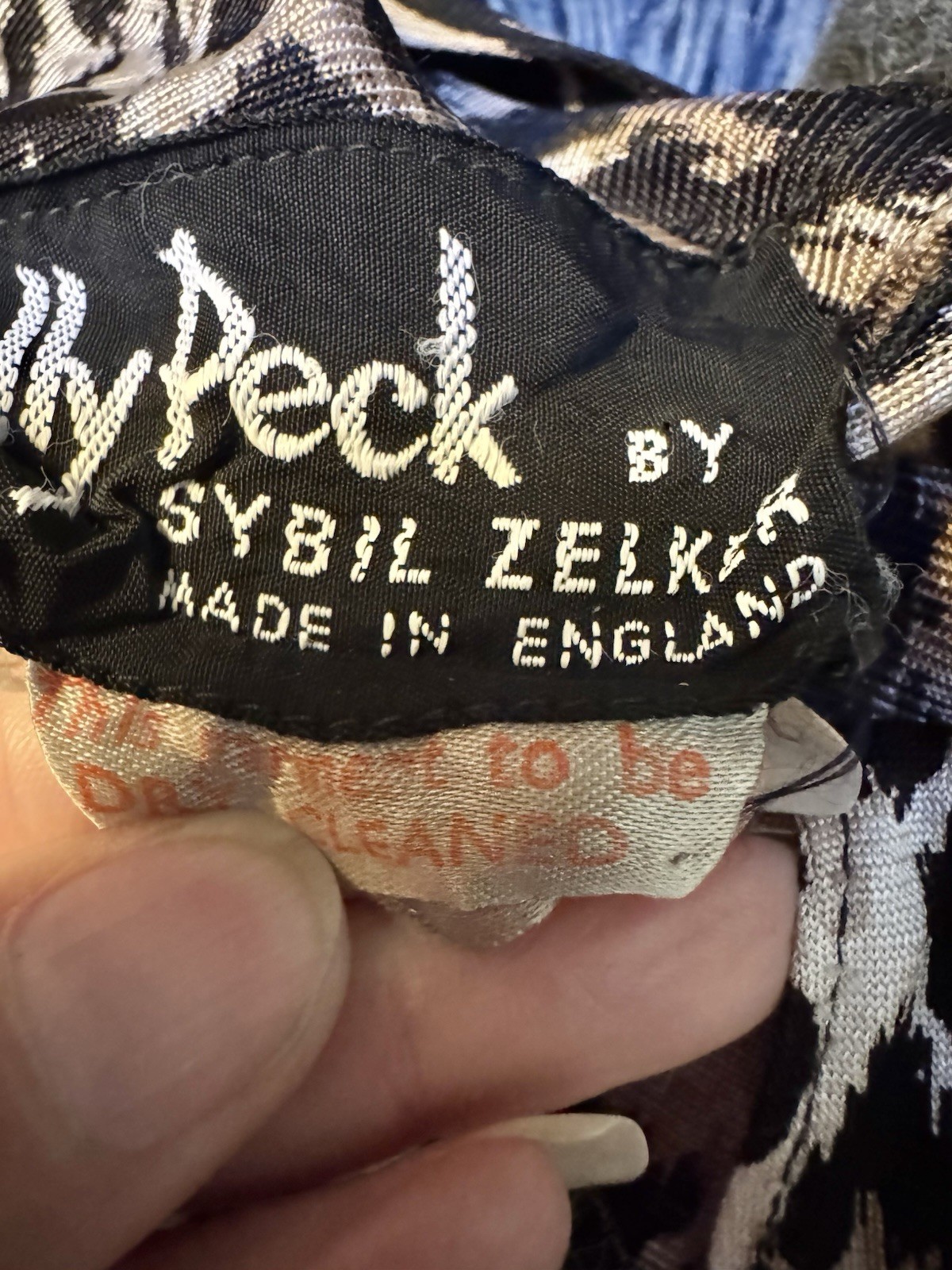 Vtg Polly Peck Sybil Zelker England Leopard Romper Jumpsuit Plunge V S