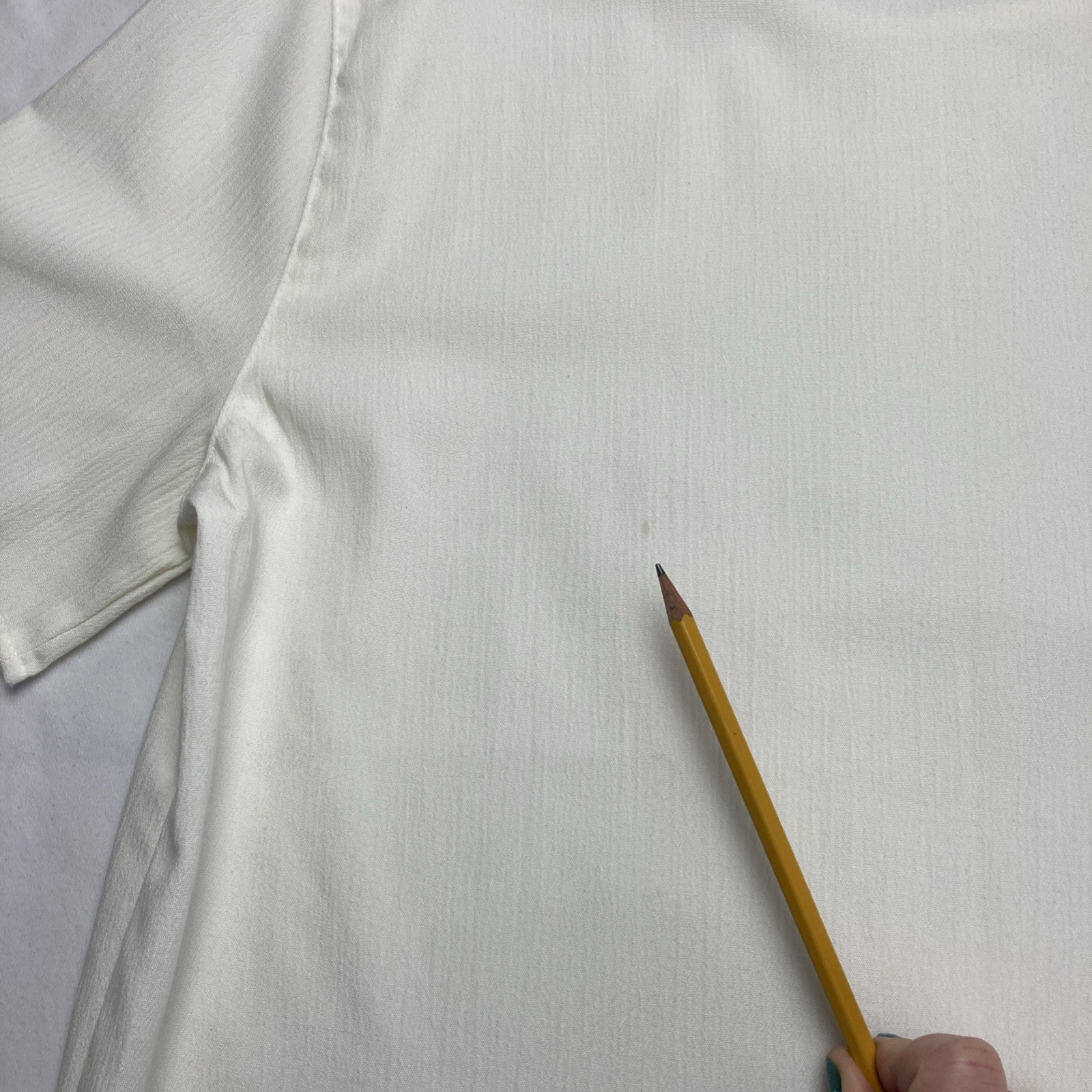 Toni Garment for CC Magic Vintage Keyhole Blouse Ivory Size SMALL