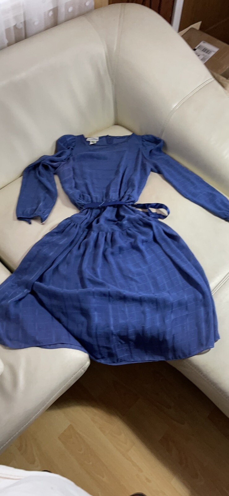 Vintage Lizzy & Johnny By Lucero Dress With Ribbon Belt