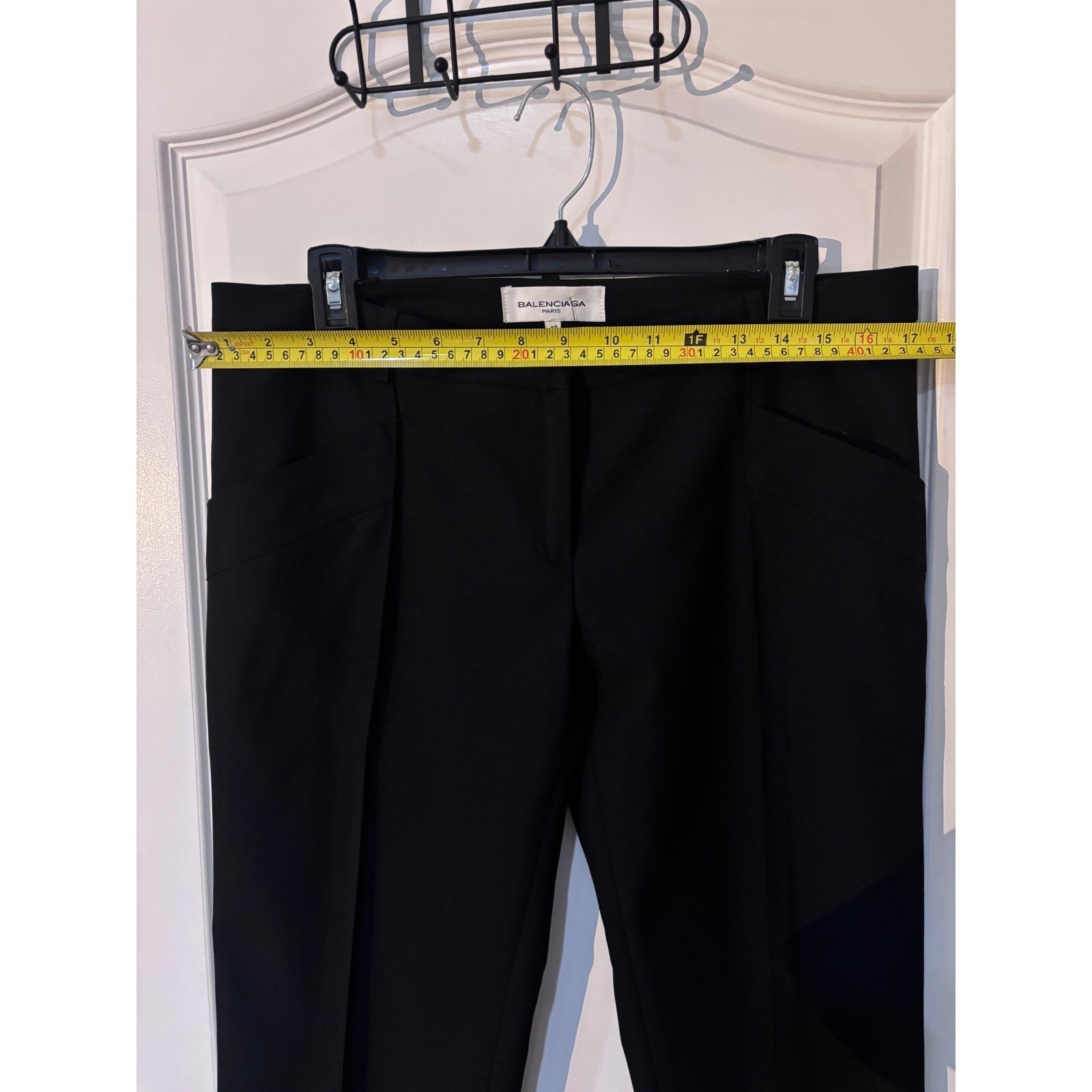 Balenciaga Paris Vintage Y2K Ghesquiere Era Black Low Rise Trouser Pants US 8