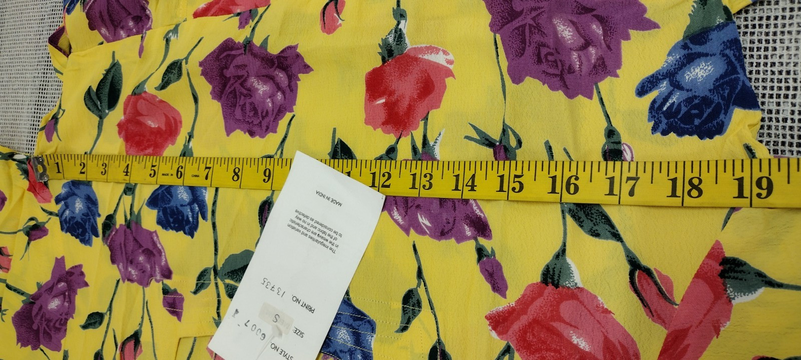 1990s Roses Long Dress Yellow Multicolor Print Purple Rose Country Chic Med New