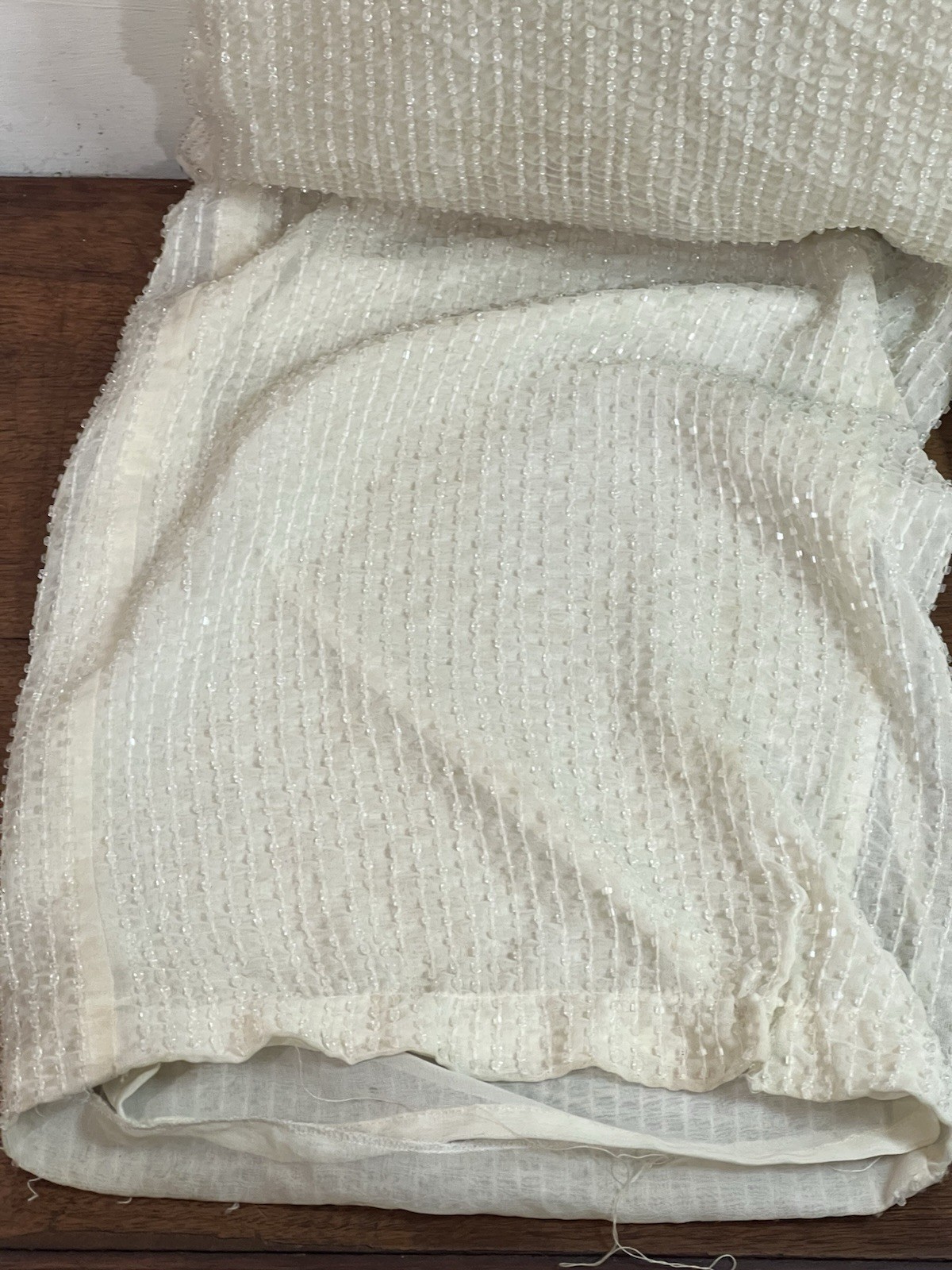 READ-needs Pro Repair-stains-vtg Ritmo La Perla White Evening Party Pants W42 EU