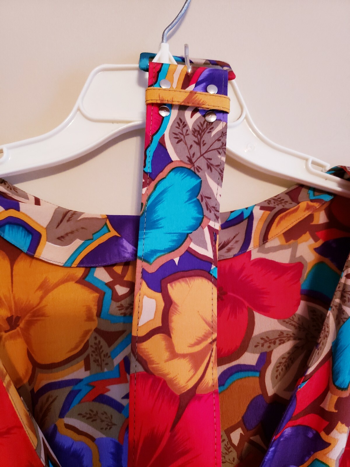 Vintage Collection By Michelle Stuart 100% Silk Floral Print Dress Size10