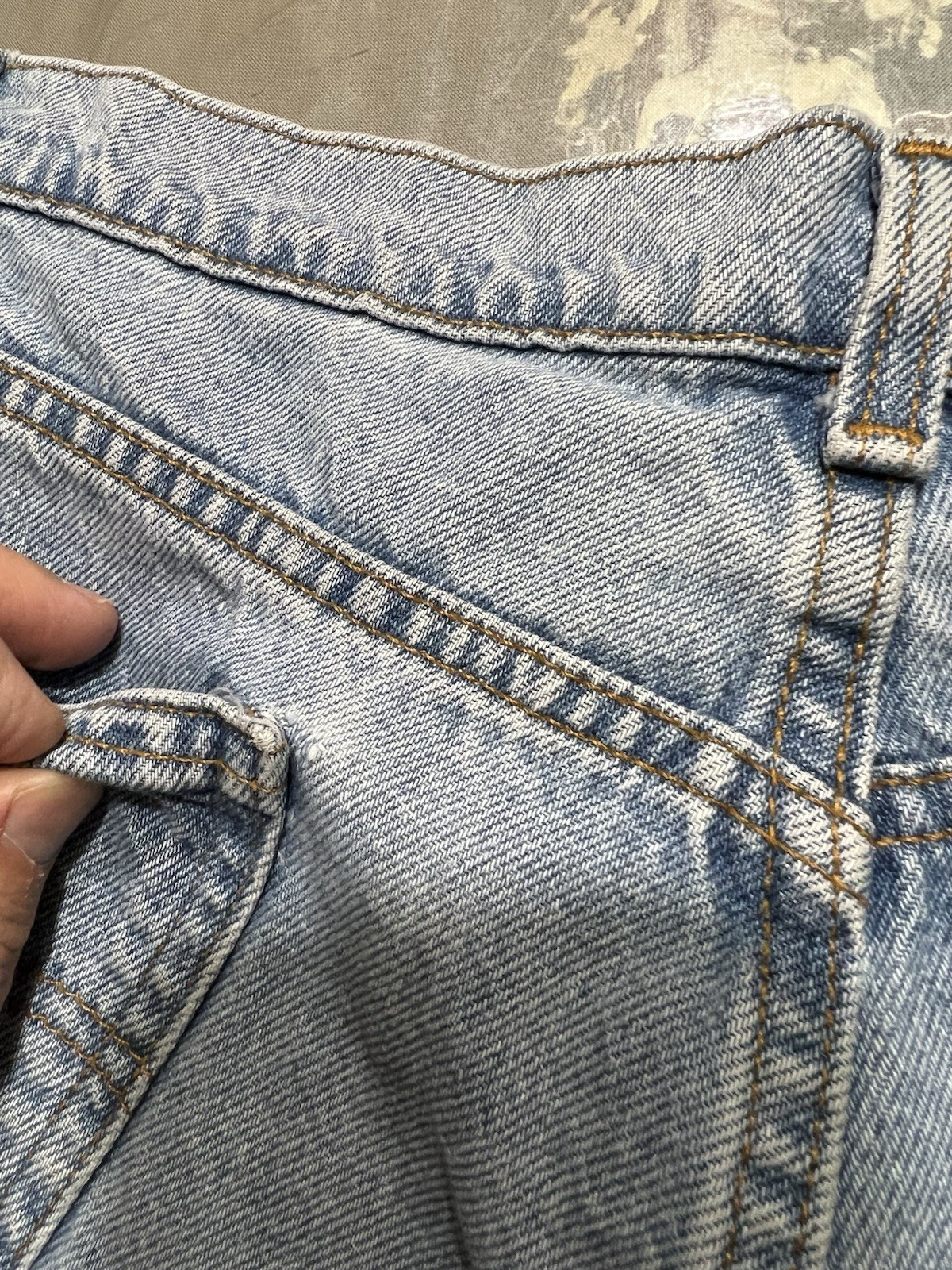 Vtg Levi’s 39922 Jean Denim Shorts Orange Tab Sz 24 (44 Fit) Made In USA