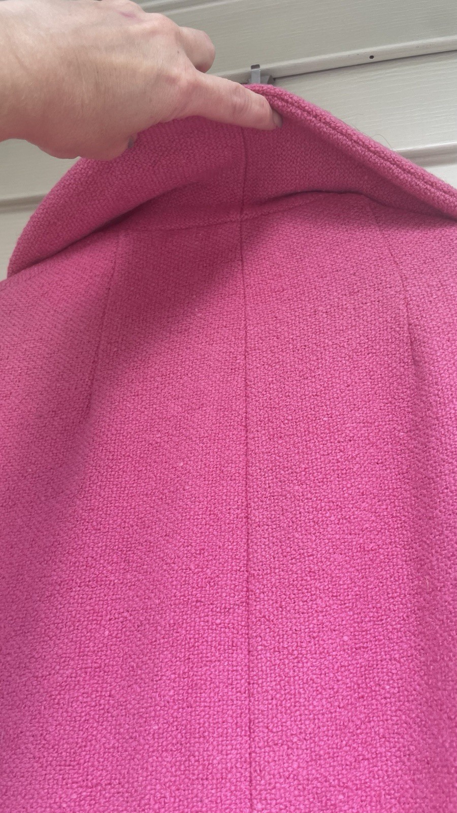 Zelinka-Matlick 50s Bright Pink Boucle Swing Coat Jackie O Barbiecore Elle Woods