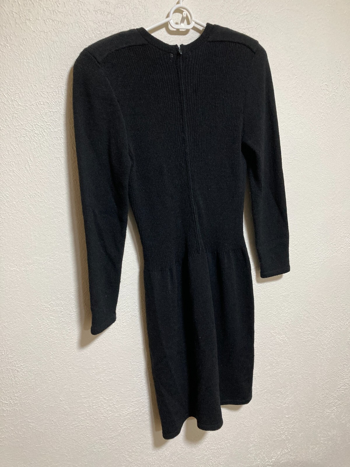 Vintage Don Sayres for Wellmore Sax Fifth Ave sz 4 Black Knit Dress T