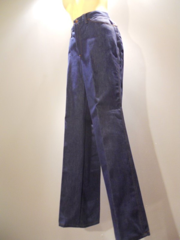 Nos 60s 70s Sears JTF Blue Jeans Pants High Waist Rockabilly Boho Mod Vintage 14
