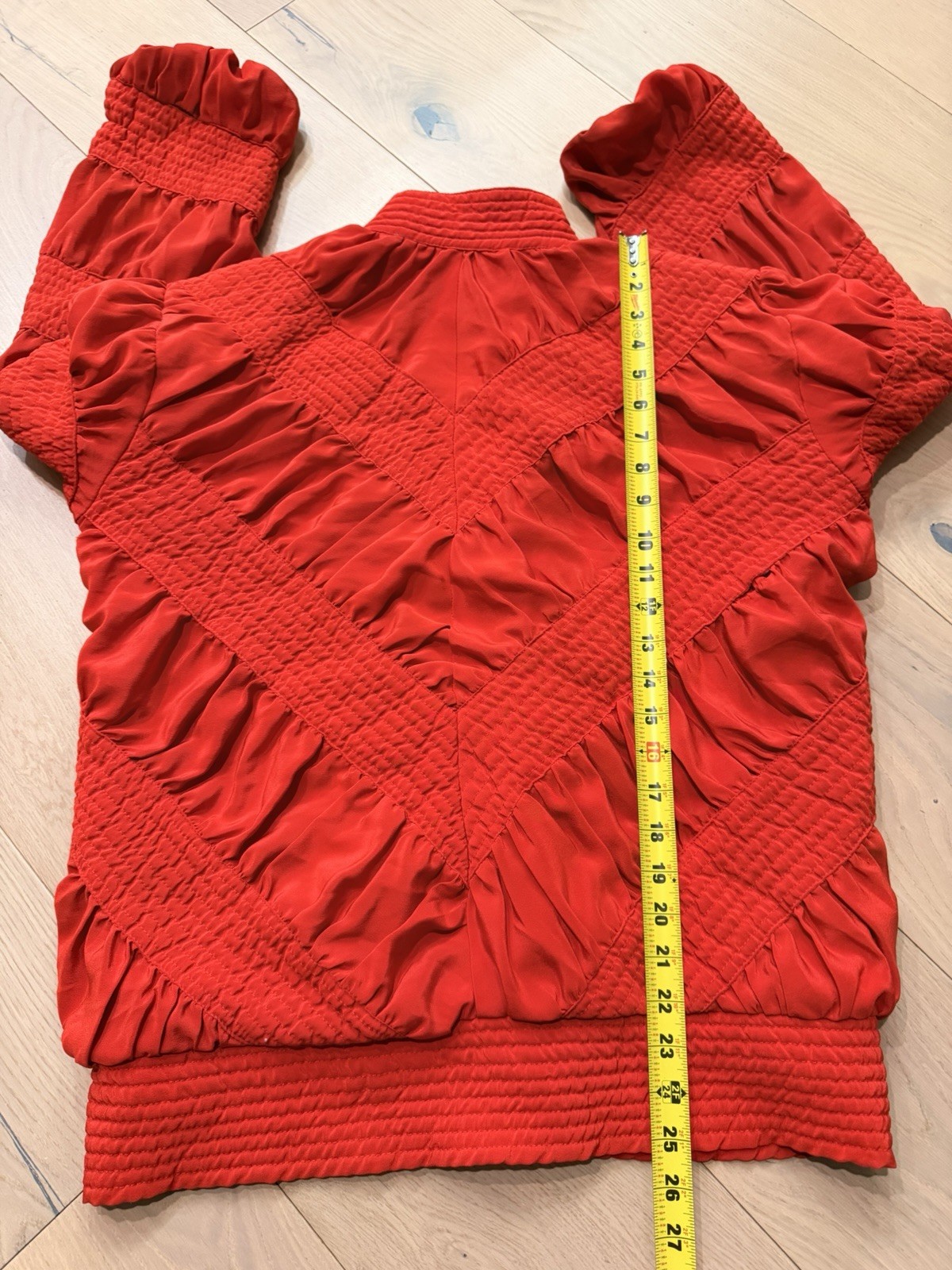 Vintage Womens Red Marguerite Rubel Coat Jacket Medium